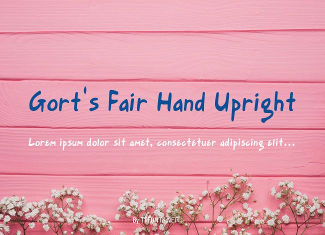 Gort's Fair Hand Upright example